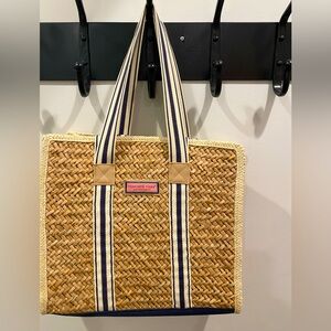 Vineyard Vines Straw Beach Bag